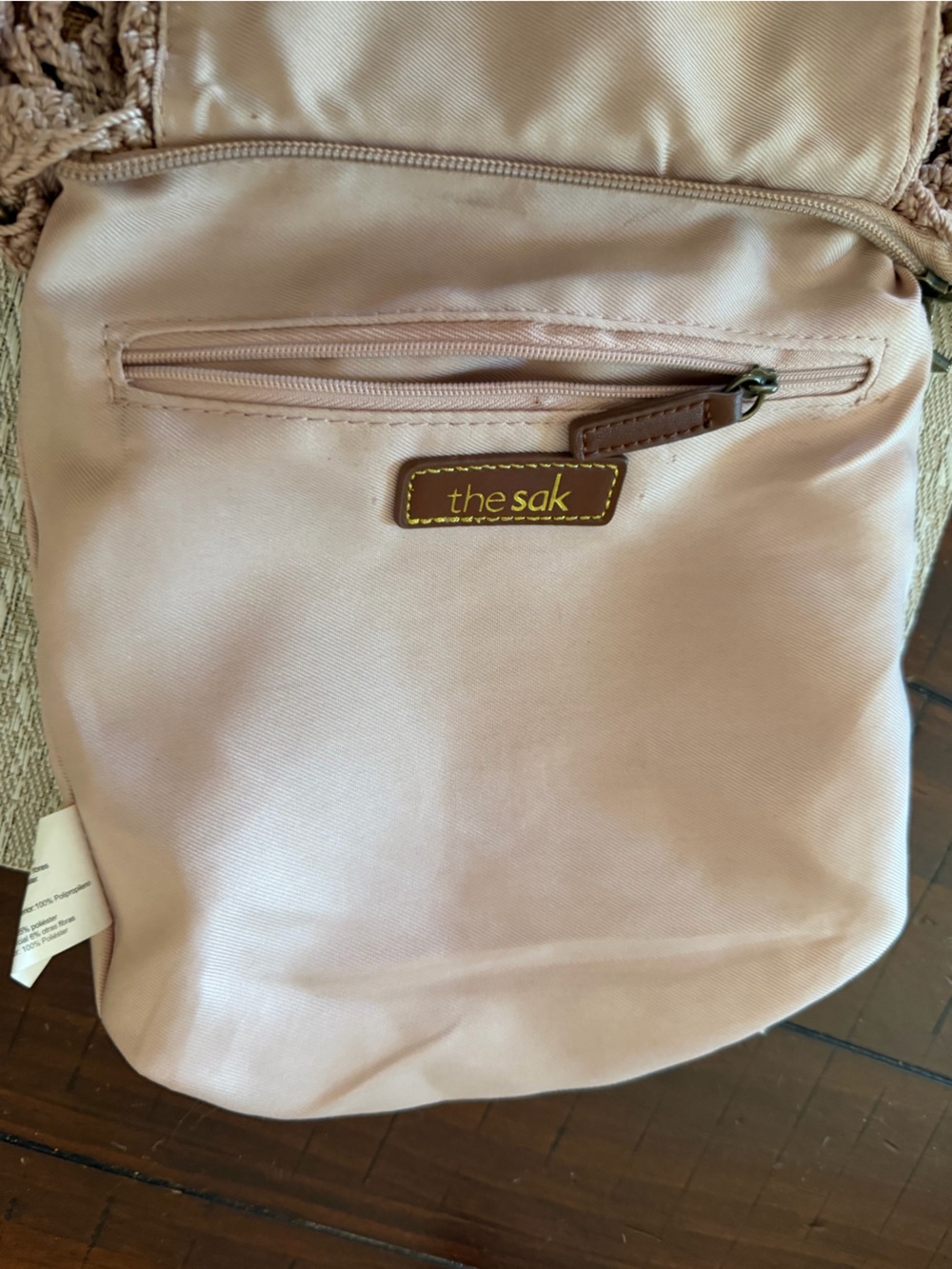 The Sak “Sayulita” crochet blush pink bag 30 year anniversary bag - Picture 12 of 16